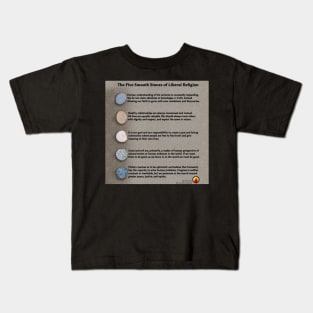 5 Smooth Stones of Liberal Religion Kids T-Shirt